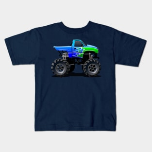 Cartoon monster truck Kids T-Shirt